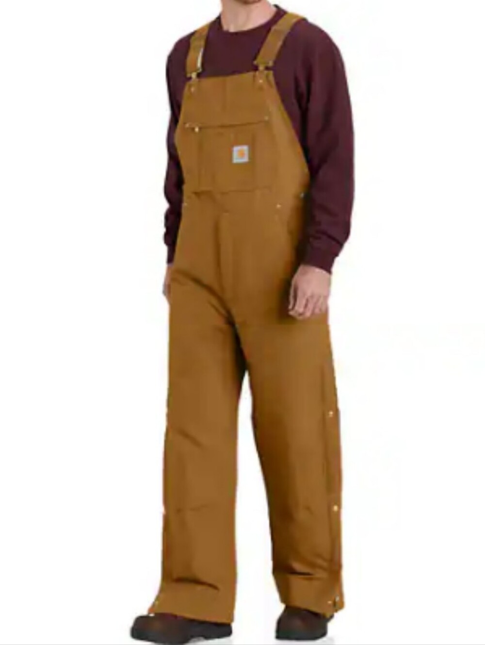 NWT Firm Duck Insulated Bib Overall Mens Medium Short
